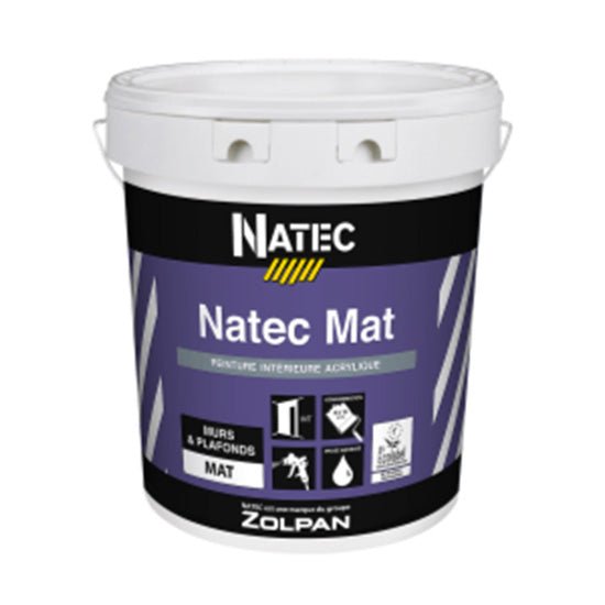 Peinture Zolpan Acrylique Mat blanc 15L