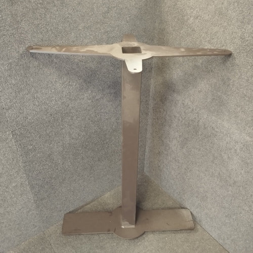 Pied de table en acier Marron - 5 x 5 x 71 cm - 2 tampons