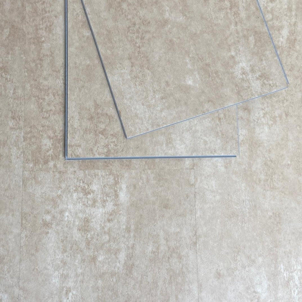 Sol PVC-SPC imitation carrelage Pierre Naturelle - 610 x 305 × 5.0mm sous-couche intégrée