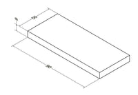Plan Alterna Zao 90 cm épais 9 cm Blanc velour