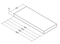 Plan Alterna Zao 90 cm épais 9 cm Blanc velour