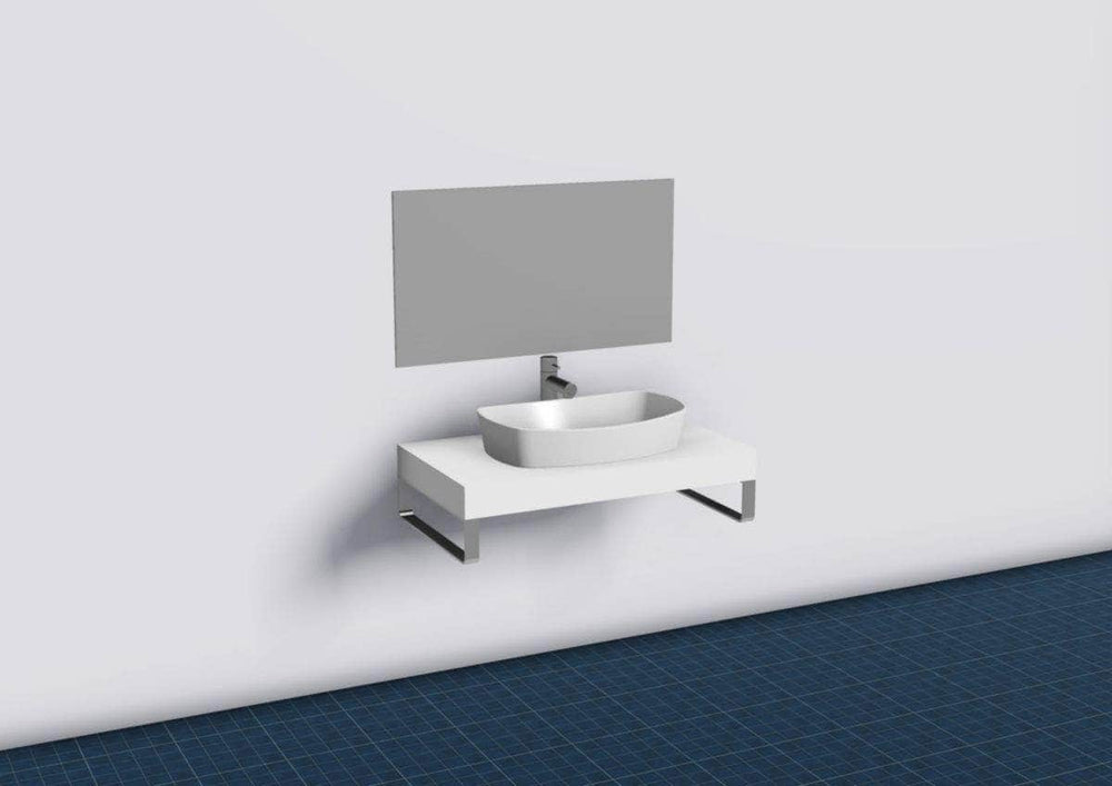 Plan Alterna Zao 90 cm épais 9 cm Blanc velour