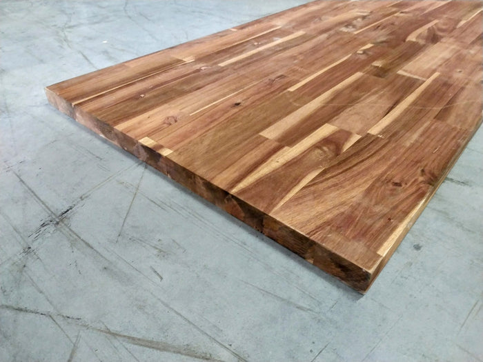 Plan de travail Acacia - Huilé Teck - Lamellé collé abouté - joints droits - 36x650x2500