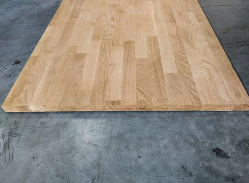 Plan de travail Chêne - Lamellé collé abouté - joints droits - 26x650x2000