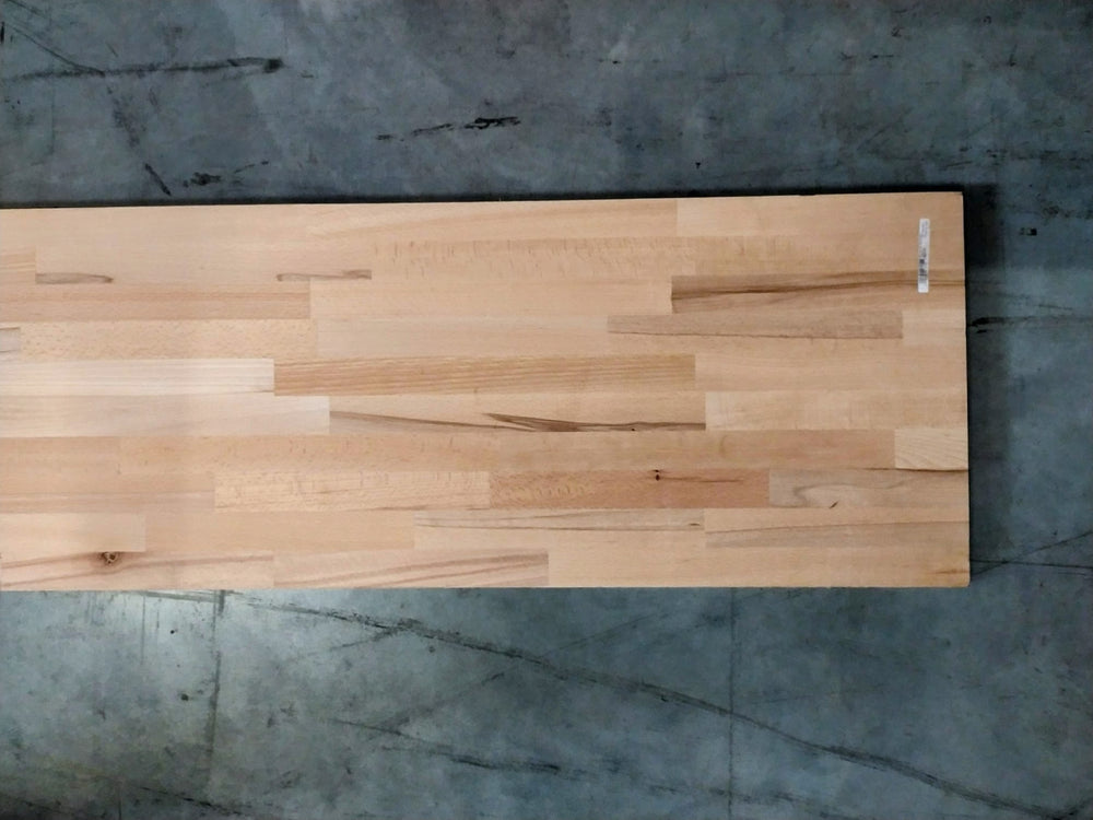 Plan de travail Hêtre - lamellé collé abouté - 26x650x2500