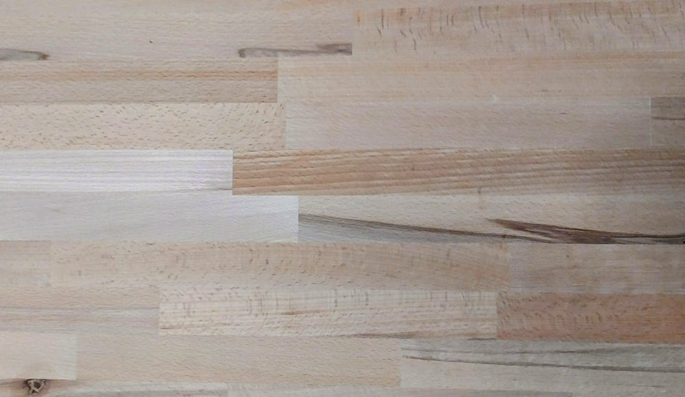 Plan de travail Hêtre - lamellé collé abouté - 26x650x2500