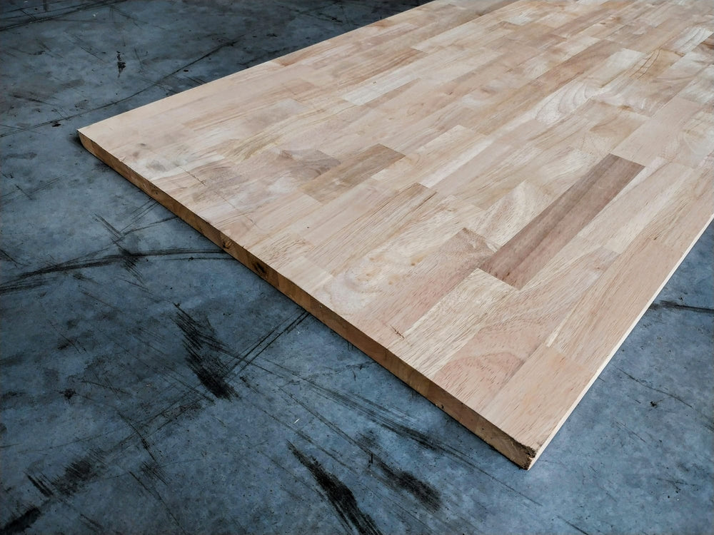 Plan de travail Hévéa - lamellé collé abouté - 36x650x3000