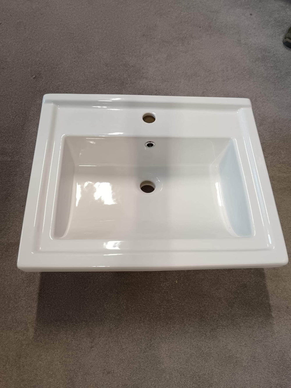 Plan Vasque Céramique 60x48,5 cm Gente Meuble
