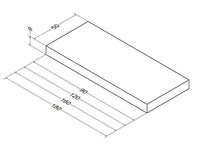 Plan Zao Blanc Velours ALTERNA 160 x 50 x 9 cm