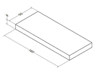 Plan Zao Blanc Velours ALTERNA 160 x 50 x 9 cm