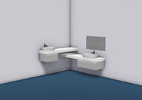 Plan Zao Blanc Velours ALTERNA 160 x 50 x 9 cm