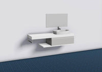 Plan Zao Blanc Velours ALTERNA 160 x 50 x 9 cm