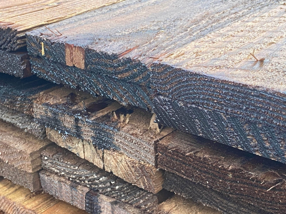 Planche brute pin classe 4 Marron - 22x150 - L=4m