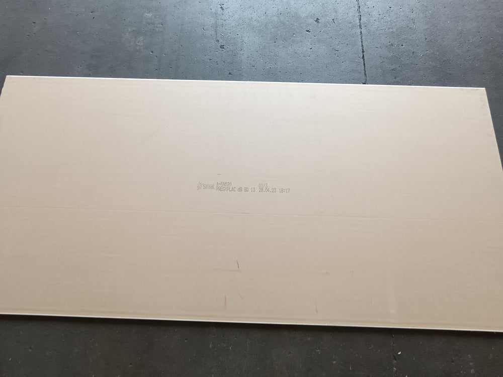 Plaque plâtre - 2500 x 1200 x 13 mm (BD13)