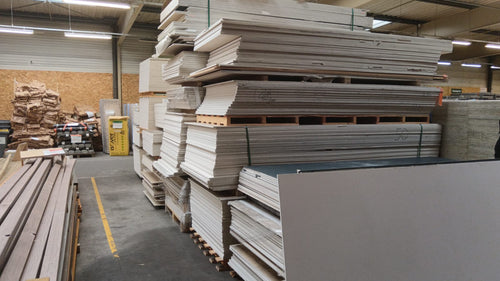 Plaque plâtre revêtement vinyle blanc - 2650 x 1200 x 13 mm (BD13)