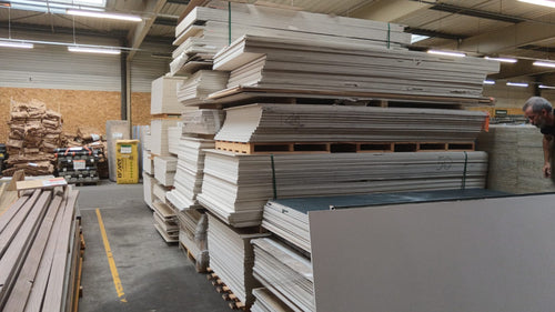 Plaque plâtre revêtement vinyle blanc - 2650 x 1200 x 13 mm (BD13)