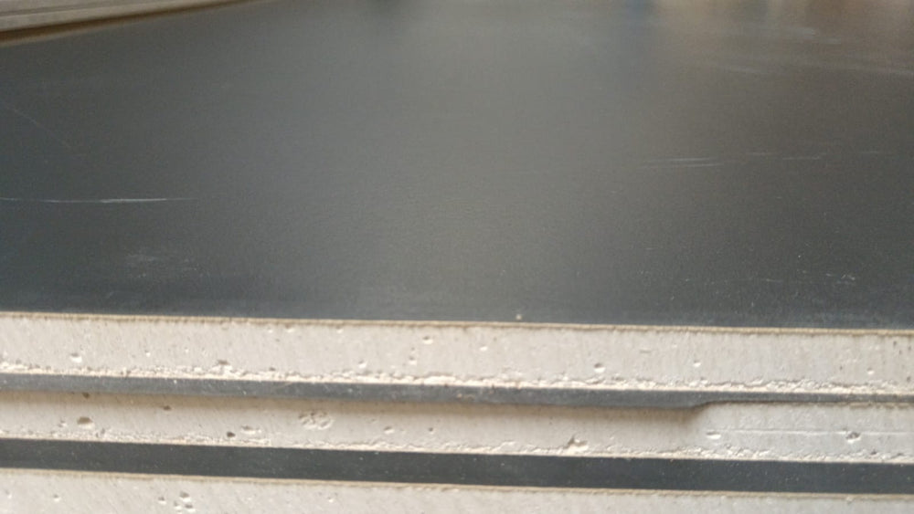 Plaque plâtre revêtement vinyle noir - 2650 x 1200 x 13 mm (BD13)