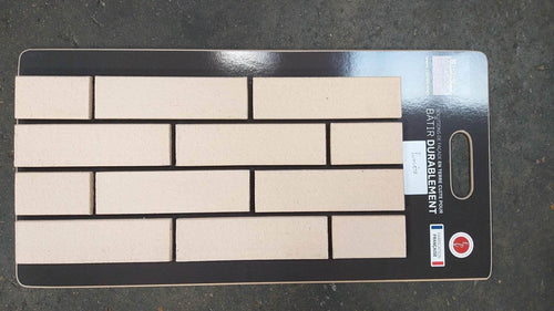 Plaquette Terre cuite naturelle Lumière - 220 x 60 x 12 mm