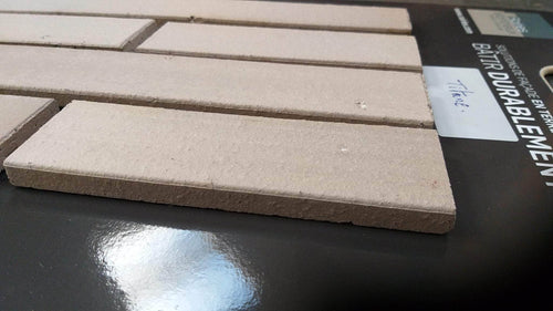 Plaquette Terre cuite naturelle Titane - 330 x 50 x 12 mm (2nd choix)