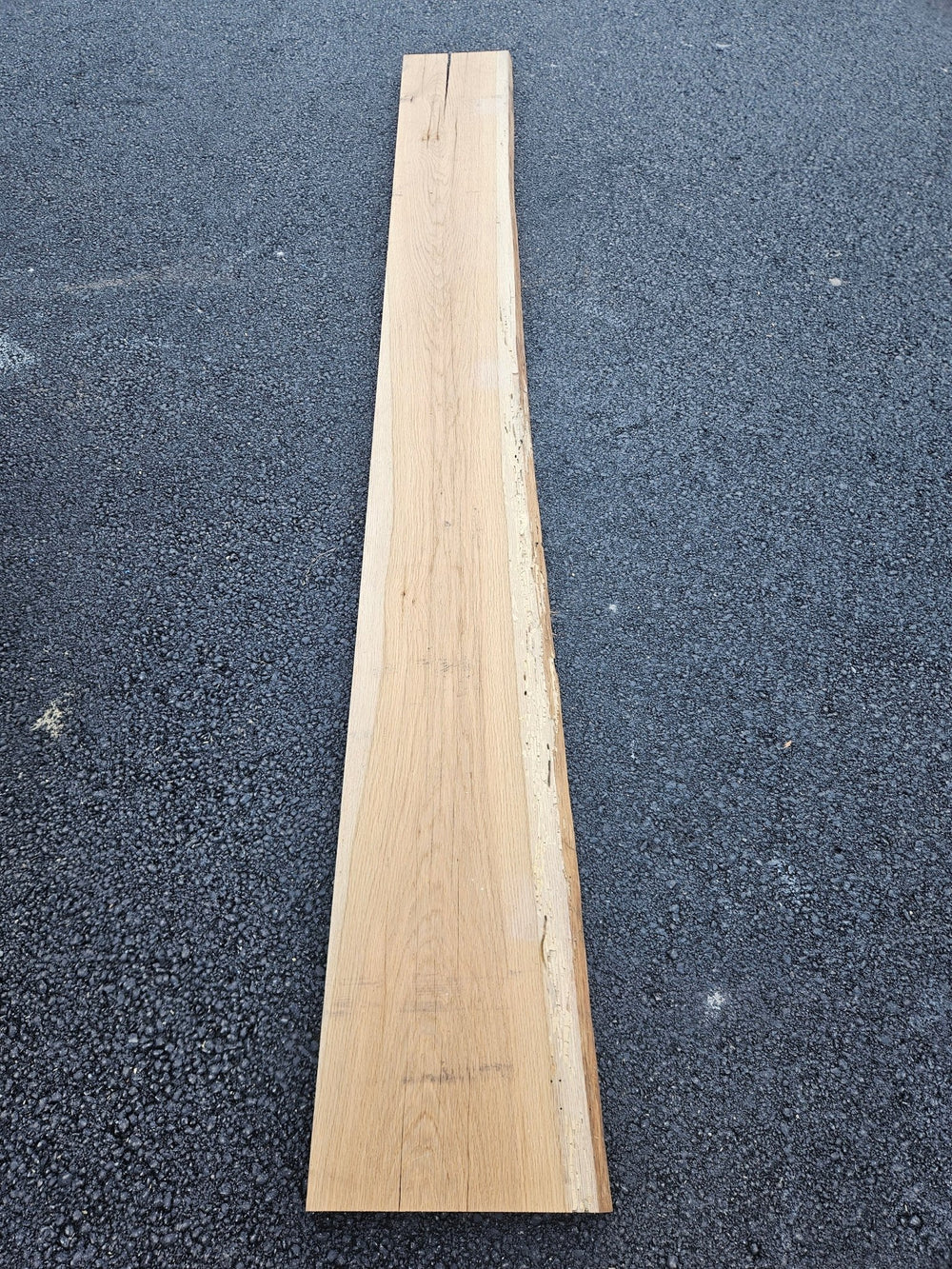 Plateau chêne bois massif - 2400 x 300 x 45 mm (raboté 2 faces)