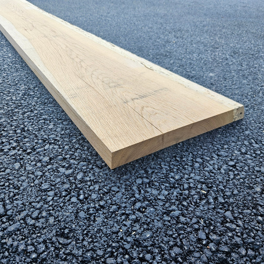 Plateau chêne bois massif - 2400 x 300 x 45 mm (raboté 2 faces)