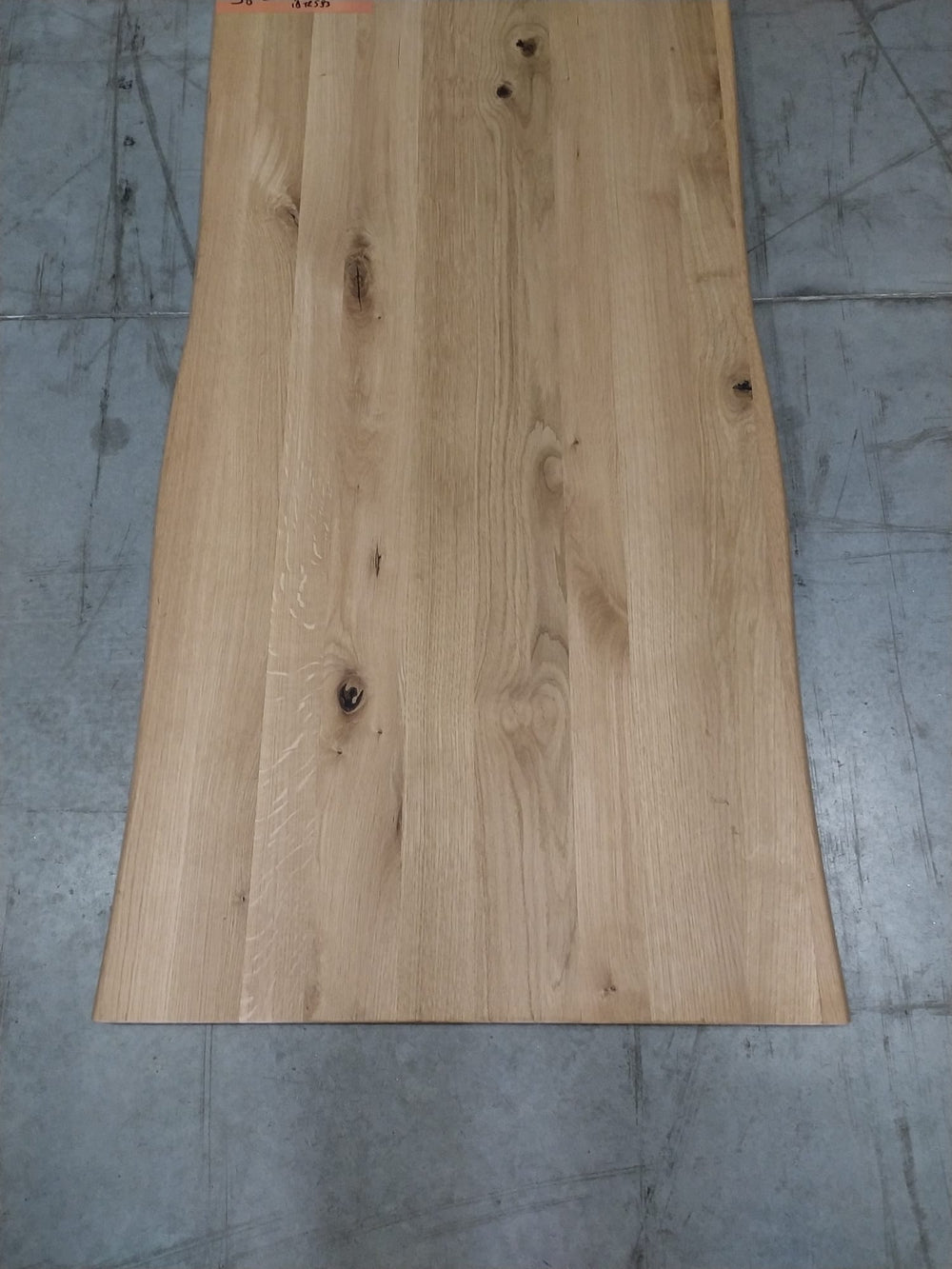 Plateau table Chêne - pré - huilé bords naturels - avec ajout de traverses pour une stabilité parfaite - 27x600x1200