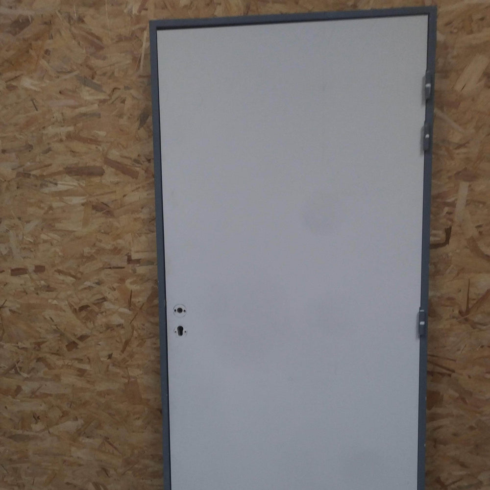 Porte 204x93 cm avec huisserie métal Polyfeu