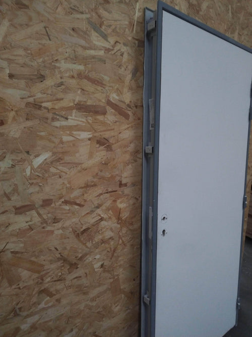 Bloc-porte âme pleine prépeint - 2040 x 930 x 40 mm - Polytech huisserie 100 mm (poussant gauche)
