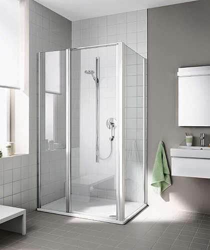 Porte de douche pivotante avec élément fixe CADA XS 1GR 12020 - Rothalux