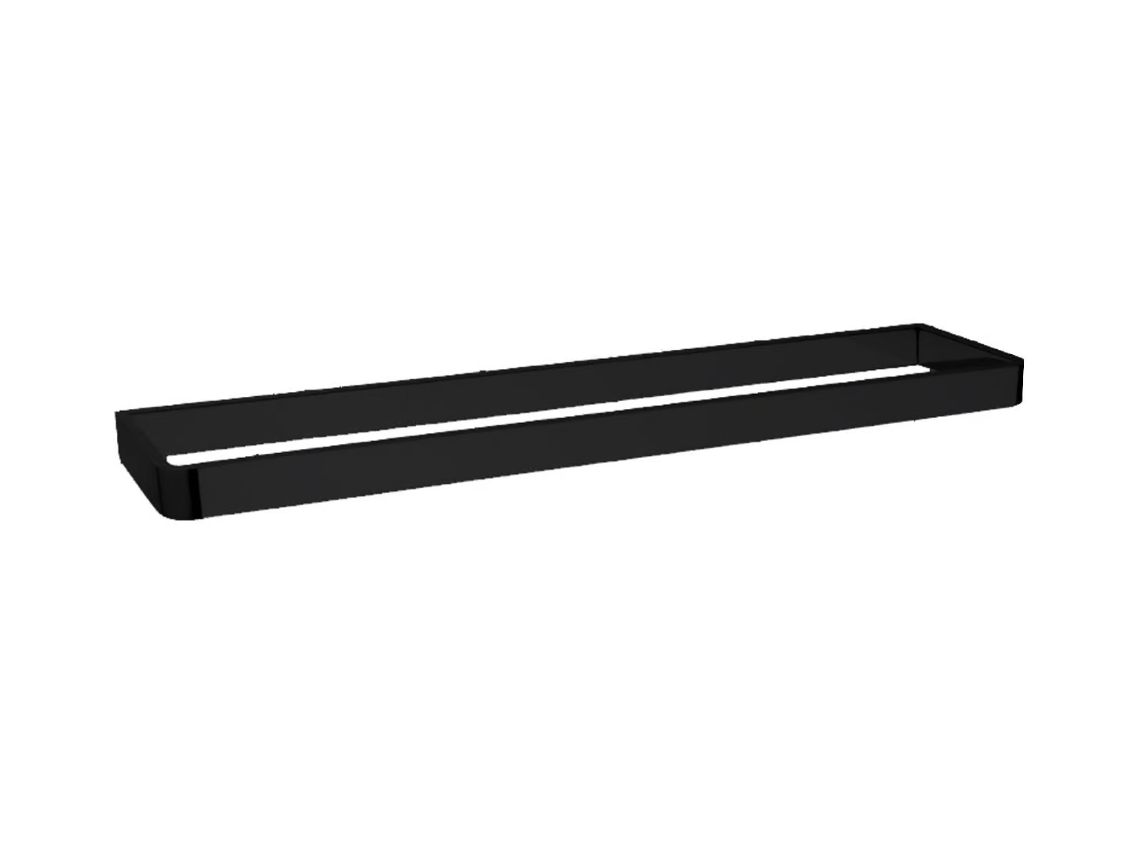 Porte serviettes fixe 350 mm noirt mat