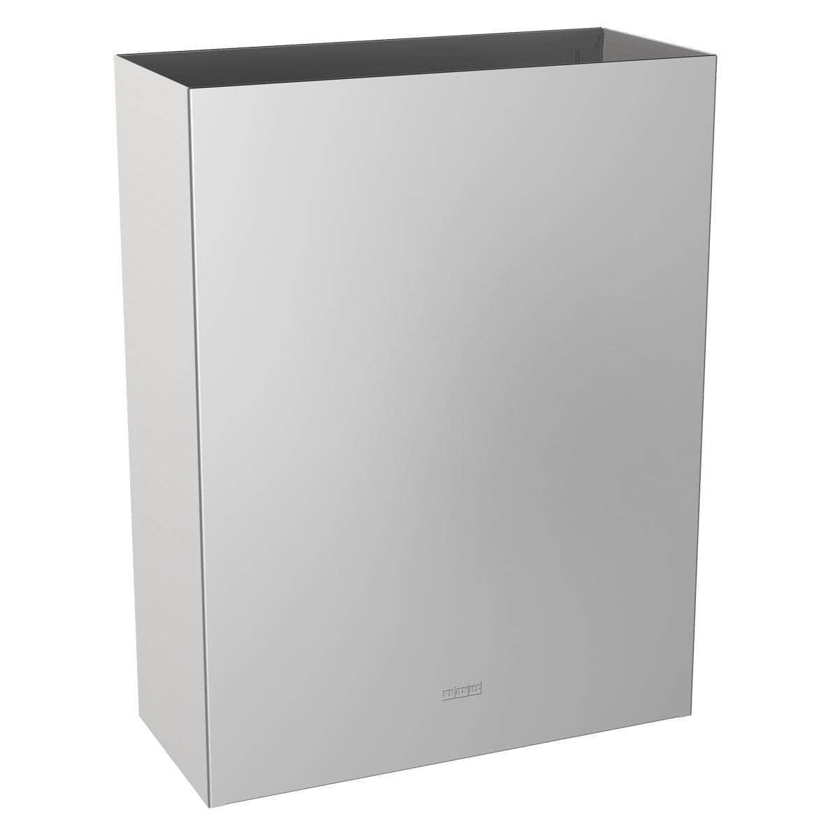 Poubelle pour fixation murale, 355 x 460 x 168 mm, acier inoxydable réf. RODX605 KWC