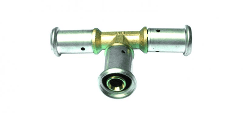 Raccord à sertir en Té D32 x 16 x 32 Henco - Réf. 10P - 321632