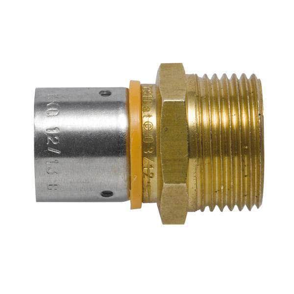 Raccord à sertir mâle fixe DN16 - 15x21 Réf 523303 - EB50 THERMACOME