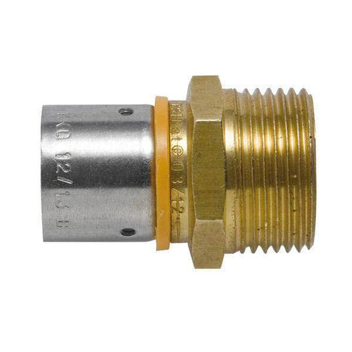 Raccord à sertir mâle fixe DN16 - 15x21 Réf 523303 - EB50 THERMACOME