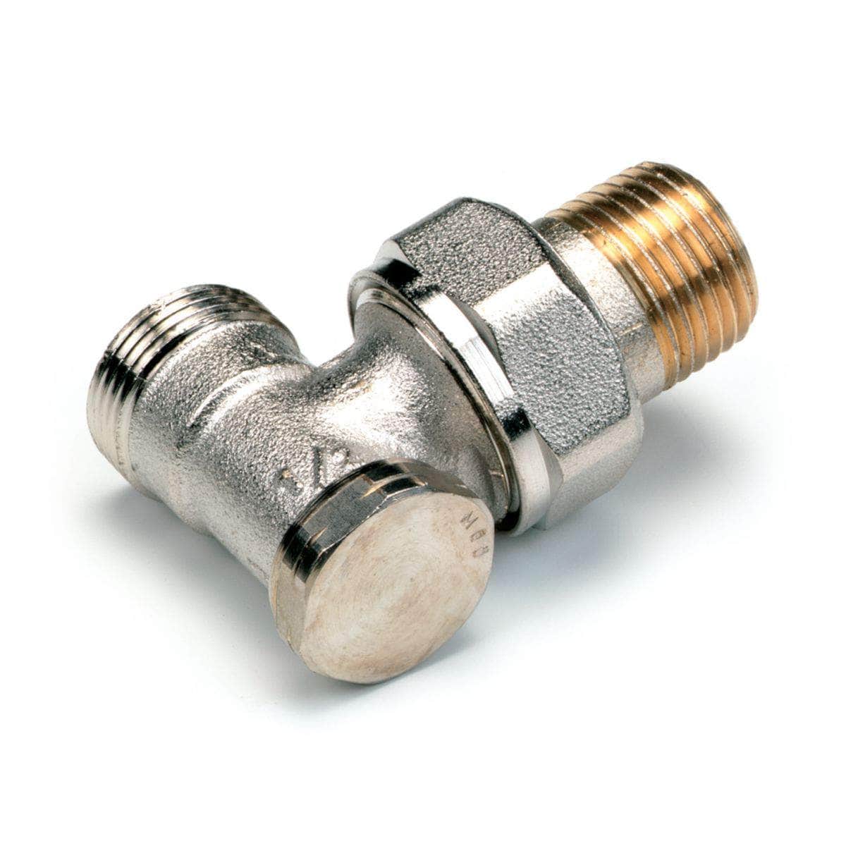 Raccord de réglage 3428E équerre à mémoire, filetage extérieur, D 15 x 21 - 22, finition nickelé réf. 428804 COMAP
