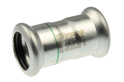 Raccord galvanisé manchon FF D18 x 18 mm Presse V Ecoline