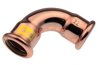 Raccord gaz cuivré 90° FF 15 x 15 mm - Réf. 4803832