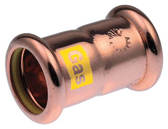 Raccord gaz cuivré droit FF 28 x 28 mm - Réf. 4804461