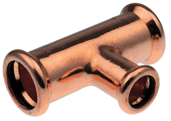 Raccord gaz en Té cuivré 22 x 15 x 22 mm - Réf. 4801821