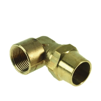 Raccord gaz laiton coudé 90° FF 12 x 1/2 F - Réf. 0879142