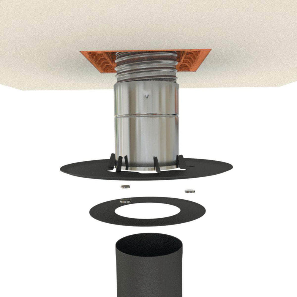 Raccord poele - tubage 153 mx180/186 réf. 123153 TEN