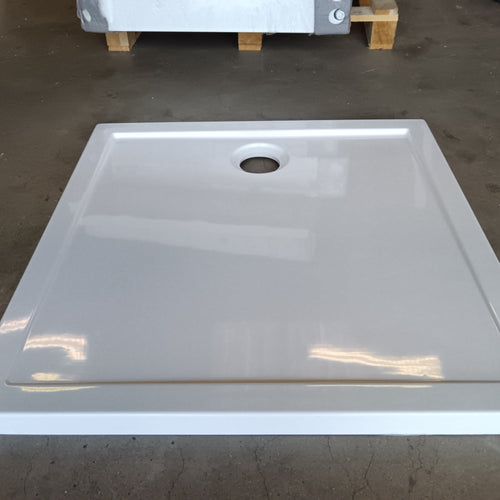 Receveur de douche OLYMPIC blanc carré 80x80 cm hauteur 4,5 cm - Novellini