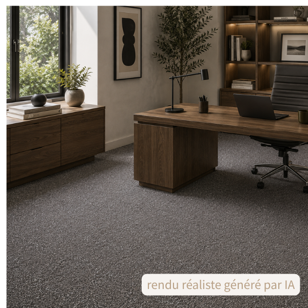 Dalle moquette gris - 500 x 500 mm - Milliken (avec sous couche)