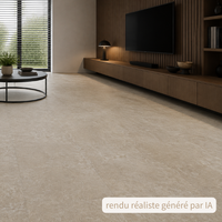 Dalle PVC clipsable travertin beige - 610x305x5mm