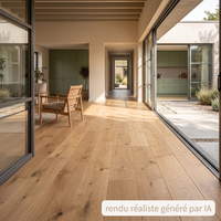 Parquet massif chêne brut 23x70 (sans chanfrein)