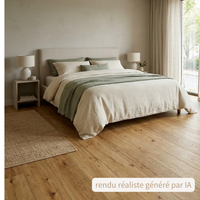 Lame PVC clipsable chêne naturel - résidentiel - 1220x180x4,5mm
