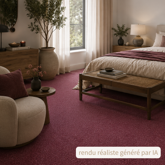 Dalle moquette rose - 500 x 500 mm