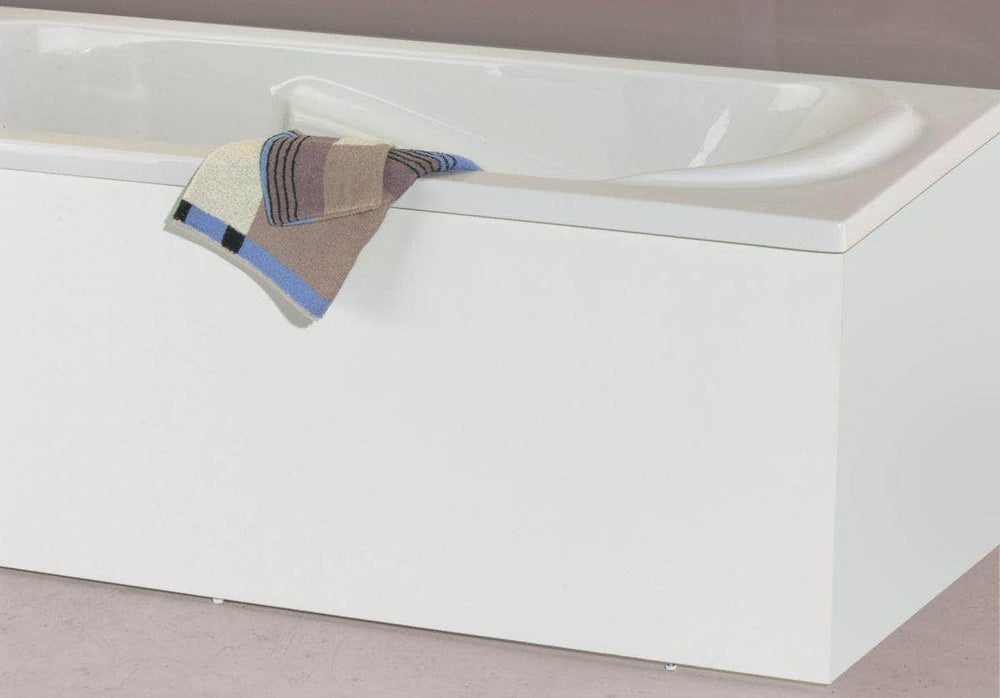Retour de façade de baignoire largeur 67 16 mm hydrofuge mélaminé blanc. 4 chants minces. hauteur 535+vérins réglables - COMPLI'S Réf. B10G22067H NEOVA