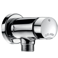 Robinet temporisé 7 sec Temposoft 2 pour urinoir, à déclenchement souple à poser en applique équerre D 15 x 21 mm réf. 778800 DELABIE