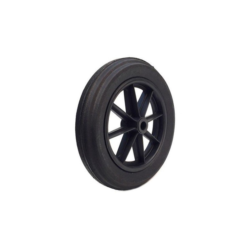 Roue Increvable Diam 400 Jante Plast Roulement A Rouleu De 25 mm Caujolle